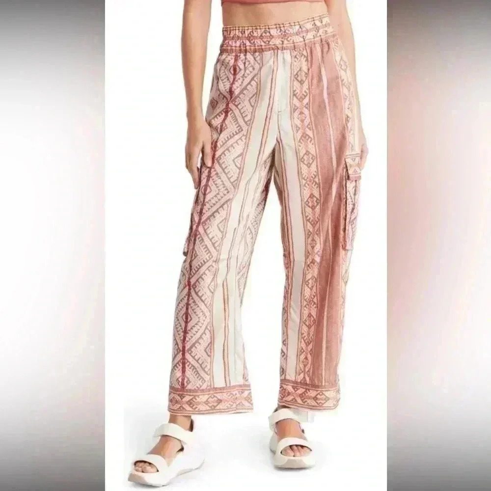 Free People Geo Cargo Pants XS NWT